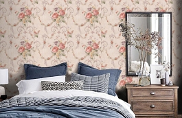 Обои FF51406 фото в интерьере спальни превью