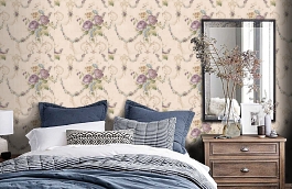 Обои FF51409 фото в интерьере спальни превью