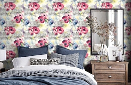 Обои IWB00400 фото в интерьере спальни превью