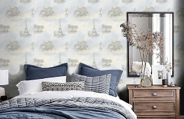 Обои IWB00401 фото в интерьере спальни превью