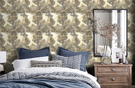 Обои LD81300 фото в интерьере спальни превью