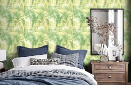 Обои LG90904 фото в интерьере спальни превью