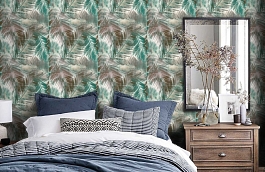 Обои LG90906 фото в интерьере спальни превью