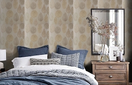 Обои T10057 фото в интерьере спальни превью