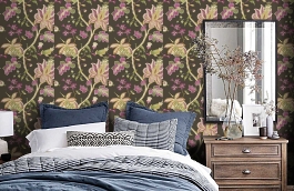 Обои T13001 фото в интерьере спальни превью