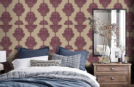 Обои T13016 фото в интерьере спальни превью