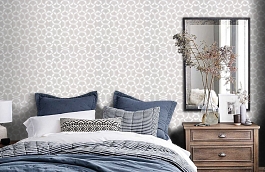 Обои T35103 фото в интерьере спальни превью