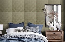 Обои T35104 фото в интерьере спальни превью