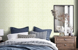 Обои T35126 фото в интерьере спальни превью