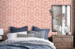 Обои T35179 фото в интерьере спальни превью