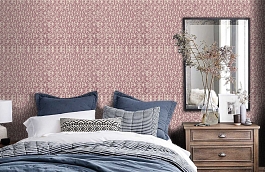 Обои T5738 фото в интерьере спальни превью