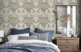 Обои LG30005 фото в интерьере спальни превью