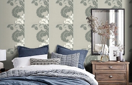 Обои LG30107 фото в интерьере спальни превью