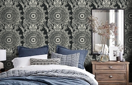 Обои LG30200 фото в интерьере спальни превью