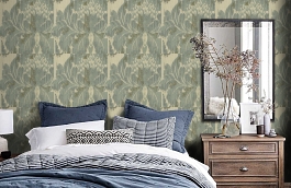 Обои LG30502 фото в интерьере спальни превью