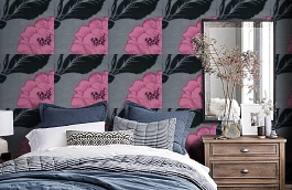 Обои LG31311 фото в интерьере спальни превью