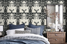 Обои LG31400 фото в интерьере спальни превью