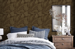 Обои RB50603 фото в интерьере спальни превью