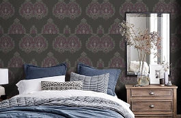 Обои RB51009 фото в интерьере спальни превью