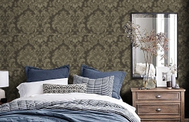 Обои RB51204 фото в интерьере спальни превью