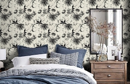 Обои RB51401 фото в интерьере спальни превью