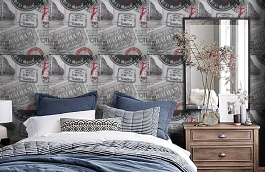 Обои W15.0025.W01 TRIANON W-01 фото в интерьере спальни превью