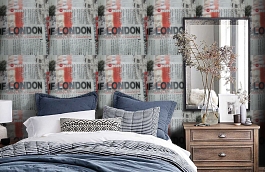 Обои W15.0025.W07 TRIANON W-07 фото в интерьере спальни превью