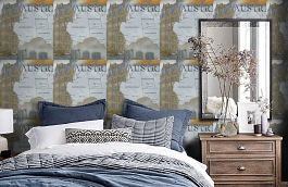 Обои W15.0026.W01 LAS.VEGAS W- фото в интерьере спальни превью