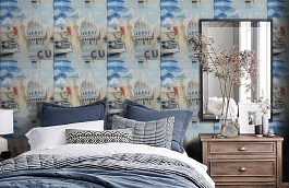 Обои W15.0028.W70 OPERA W-70 фото в интерьере спальни превью