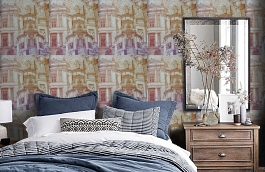 Обои W15.0037.W01 CUADROS.VIAJ фото в интерьере спальни превью