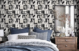 Обои W15 0054 W05 фото в интерьере спальни превью