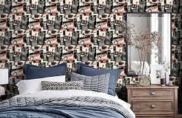 Обои W15 0064 W05 фото в интерьере спальни превью