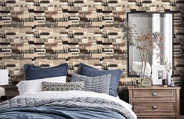 Обои W15 0066 W07 фото в интерьере спальни превью