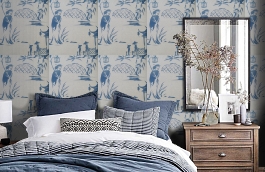 Обои W75.0002.C03 IZA W-03 фото в интерьере спальни превью