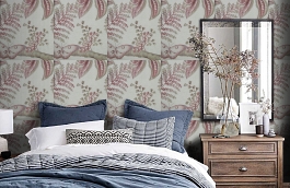 Обои W75.0002.C08 IZA W-08 фото в интерьере спальни превью