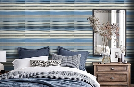 Обои W75.0004.A04 TOILE.39467 фото в интерьере спальни превью