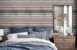 Обои W75.0004.B40 TOILE.39467 фото в интерьере спальни превью