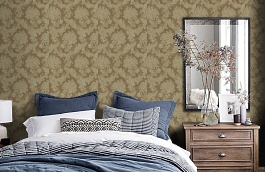 Обои EW6754 фото в интерьере спальни превью