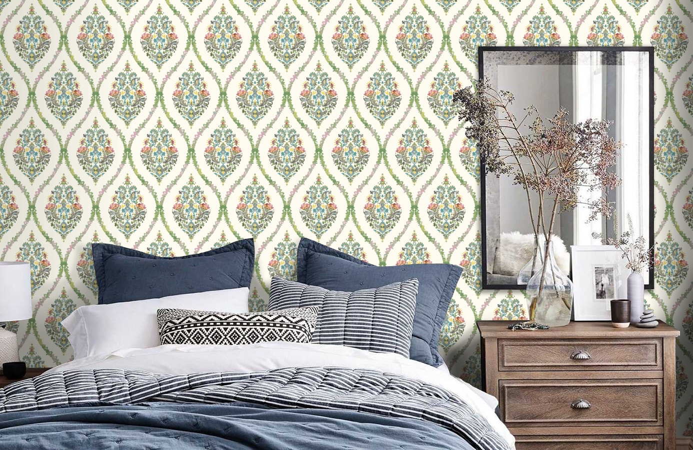Обои GP5925 фото в интерьере спальни Обои GP5925 фото в интерьере спальни