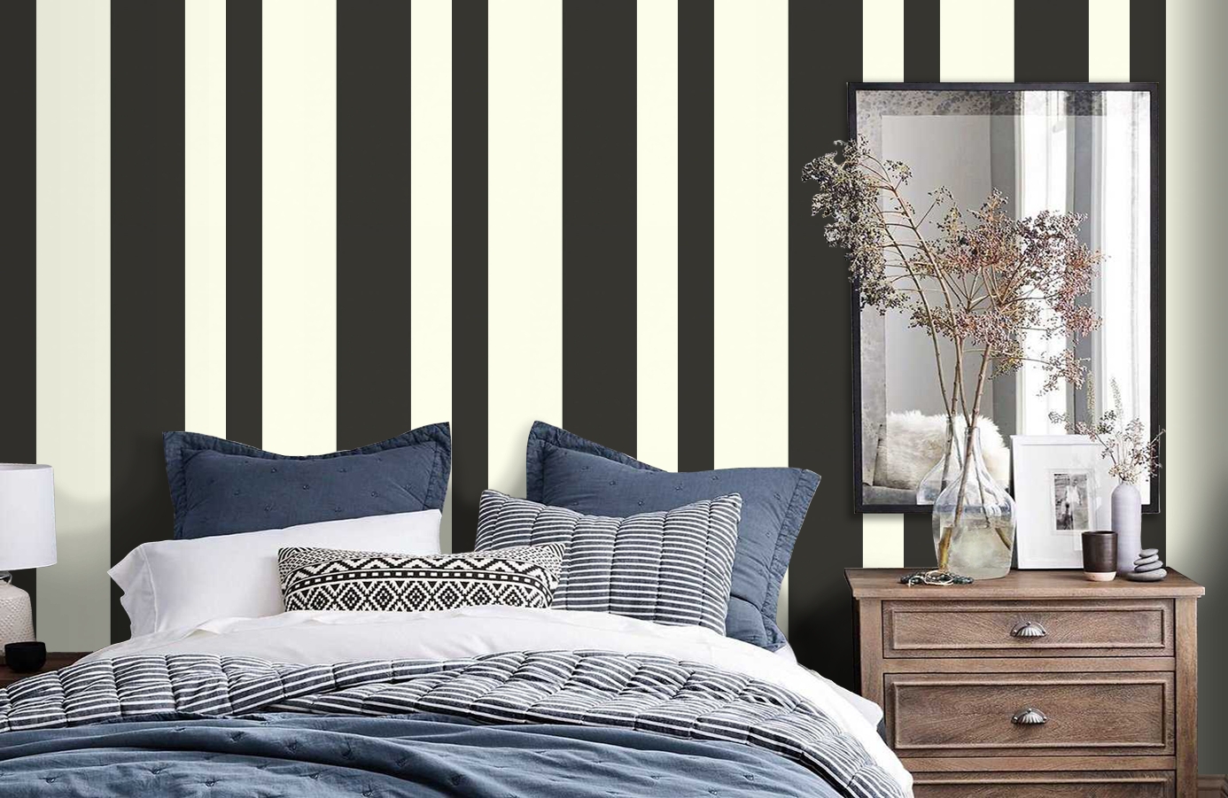 Обои SV2613 фото в интерьере спальни