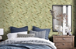 Обои TB4218 фото в интерьере спальни превью