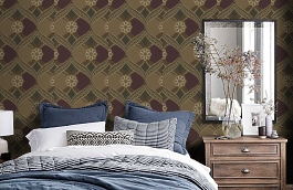Обои TE4204 фото в интерьере спальни превью