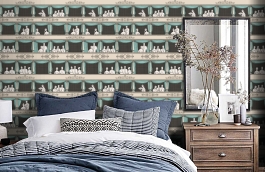 Обои 97/14043 фото в интерьере спальни превью