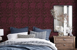 Обои NUP08004 фото в интерьере спальни превью
