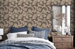 Обои NUP08007 фото в интерьере спальни превью