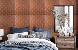 Обои 1799-51 фото в интерьере спальни превью