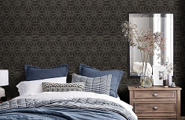 Обои 1800-87 фото в интерьере спальни превью