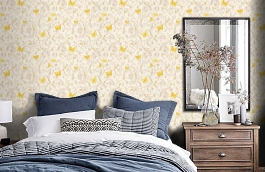 Обои 34325-3 фото в интерьере спальни превью