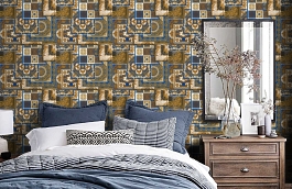 Обои 37048-1 фото в интерьере спальни превью