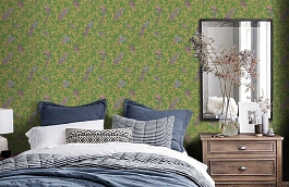 Обои 37053-3 фото в интерьере спальни превью